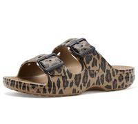 Crocs Women,Saturday Animal Sandal W, Sepia/Leopard, 3 UK Women