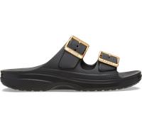 Crocs | Women | Saturday Metallic Buckle | Sandals | Black | 9