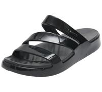 Crocs Women Slide,Getaway Patent Strappy,Black,4 UK Women