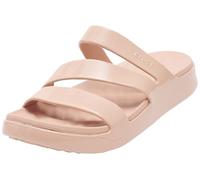 Crocs Women Slide,Getaway Patent Strappy,Pink Caramel,5 UK Women