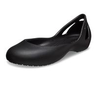 Crocs Women's カディ フラット Ballet Flat, Black, 5 UK