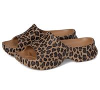 Crocs Women's Bae Slide Platform Sandals, Sepia/Leopard, 5 UK