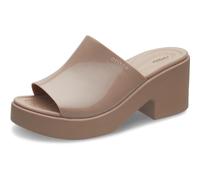 Crocs Women's Brooklyn Heels Heeled Sandal, Latte/High Shine, 8 UK
