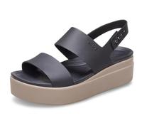Crocs Women's Brooklyn Low Wedge Clog, Black Mushroom, 8 UK