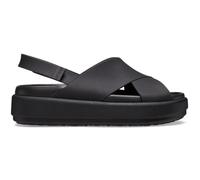 Crocs Women's Brooklyn Luxe Cross Strapsandals, black, 38 EU