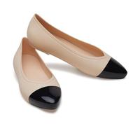 Crocs Women's Brooklyn Flat Ballet, Shitake Dipped, 8