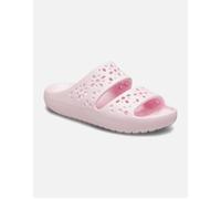 Crocs Women's Classic Floral Cut Out Womens Sandals - Pink