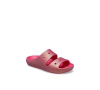 Classic Iridescent Glitter Sandal Crocs Dark Pink 4