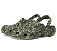 Crocs Women's Classic Marbled Tie-dye Clogs, Army Green/Multi Confetti, 5 Women/3 Men