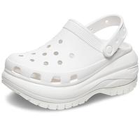 Crocs Womens Classic Mega Crush Platforms Shoes White 4 UK