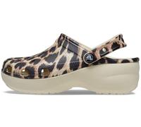 Crocs Women's Classic Platform Clog W Clogs, Bone Leopard, 8 UK
