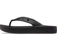 Crocs Women's Classic Platform Flip W Clog, Black, 3 UK