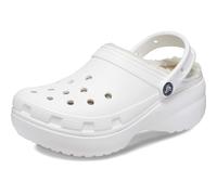 Crocs Womens Classic Platform Lined Clogs White Numeric8