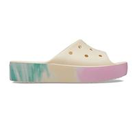 Crocs Women's Classic Platform Ombre Slide, Vanilla/Multi, 7 UK Women