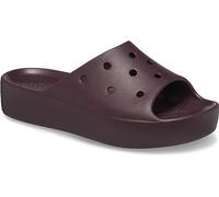 Crocs Women's Classic Platform Slide Sandal, Dark Cherry, 8 UK