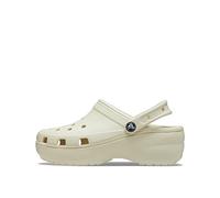 Crocs Womens Classic Platform W Clogs, Bone, 6 UK