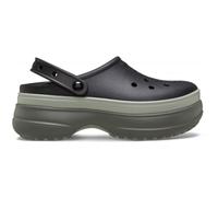 Crocs Womens Classic Stacked Platform Shuv Clogs in Black - Size UK 4