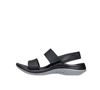 Crocs Women's Literide 360 Sandal W Clog, Black Light Grey, 2 UK