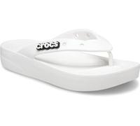 Crocs Women's Classic Platform Flip W Clog, White, 9/10 UK