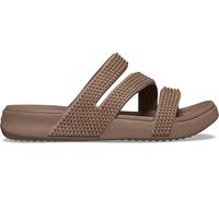 Crocs Women's Getaway Strappy Sandals, Latte Gems, 5