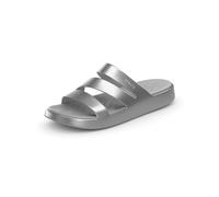 Crocs Women's Getaway Strappy Sandals, Silver, 10