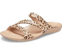 Crocs Women's Kadee Ii Flip Flop Sandal, Leopard, 8 UK