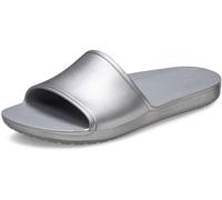 Crocs Women's Kadee Slide, Sandals, Metallic Silver, 6.5 UK
