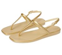 Crocs Women's Miami Thong Sandal Metallic Gold 6 Medium