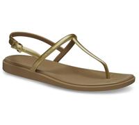 Crocs Women's Miami Thong Sandal Flat, Sepia Metallic, 9 UK