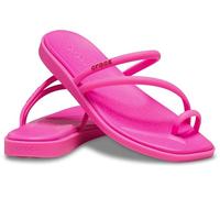 Crocs Women's Miami Toe Loop Sandal Flat, Pink Crush, 5 UK