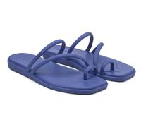 Crocs Women's Miami Toe Loop Sandal Flat, Sapphire, 3 UK