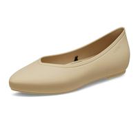 Crocs Womens On The Clock Work Flats, Chai, 4 UK