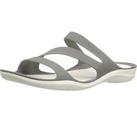 Crocs Women's Sandal, Smoke White, 3 UK