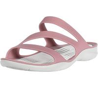 Crocs Women's Swiftwater Sandal, Cassis/Pearl White, 2 UK