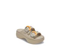 Crocs Women's Saturday Platform Buckle Clog in Light Brown | Size: 6 Crocs Light Brown 6