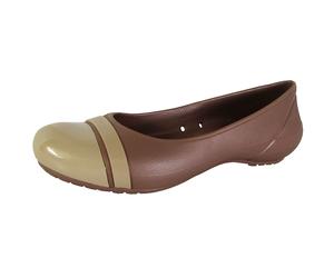 Crocs Womens Slip On Cap Toe Flat Shoes