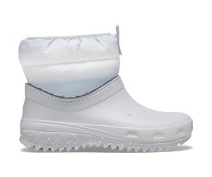 Crocs Women's Snow Boot, Light Grey White, 4 UK