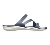 Crocs Womens Swiftwater Open Toe Slide Sandals in Navy/White - Blue - Size UK 2