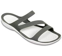 Crocs Women's Swiftwater Sandal W, Smoke White, 2 UK