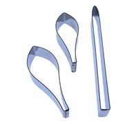 Crocus and Leaf Sugarcraft Cutter Set - Stainless Steel - Made in The UK