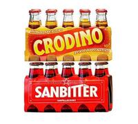 Crodino Aperitivo 10x100ml and San Pellegrino SanBitter Red 10x100ml