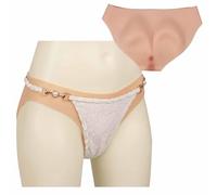 CRODRES Fake Vagina Realistic Sissy Silicone Panties Transgender Panty Hiding Gaff Thong False Pussy Boxer Briefs Crossdresser,Color 2,One Size