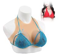 CRODRES Silicone Breast Forms Realistic Women Backless Fake Boobs Crossdressing Breast Plate Mastectomy for Transgender,C Cup Silicon