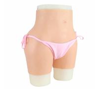 CRODRES Silicone Panties for Transgender Realistic Sissy Boxer Briefs Butt Panty Crossdressing Hip Enhancers Gaff Panties,Wheat,One Size