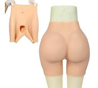 CRODRES Wheat,Butt thickness 2.6cm,Silicone Butt Panty Hip Enhancers Shapewear Padded Push Up Pants Female Butt Shaper Control Shorts for Women Drag Queen