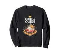 Croffle Queen Strawberry Dessert Breakfast Royalty Sweatshirt