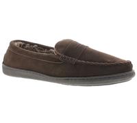 Croft Originals Walsh Mens Brown Moccasin Full Slippers, Size: 8, Dark