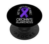 Crohn Battle - Awareness Message PopSockets Adhesive PopGrip