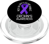 Crohn Battle - Awareness Message PopSockets PopGrip for MagSafe