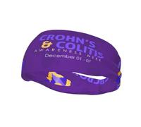 Crohn'S & Colitis Awareness Month Headbands Sports Sweatband Athletic Exercise Bands Turban Hair Head For Men Women Yoga Fitness